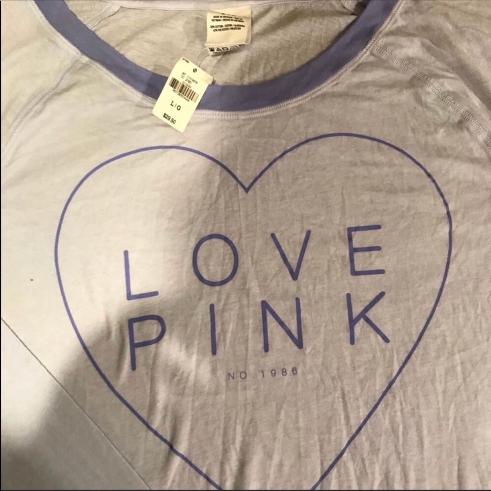 LOVE PINK long sleeved shirt NWTs - Picture 3 of 5